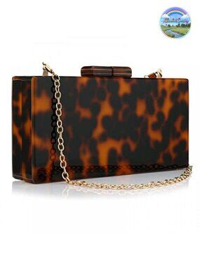 Acrylic Clutch Purses for Women with Marbling Elegant Banquet Evening Crossbody